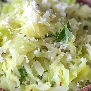 Cabbage Poriyal
